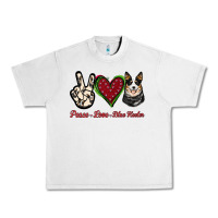 Lunar Rock Peace Love Blue Heeler Urban Heavy Tee - Jasminsmagicworld