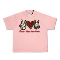 Peace Love Blue Heeler Urban Heavy Tee | Teevron