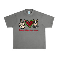 Tornado Peace Love Blue Heeler Urban Heavy Tee - Jasminsmagicworld