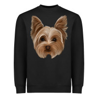 Black yorkie Heavyweight Sweatshirt - Jasminsmagicworld