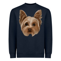 Navy yorkie Heavyweight Sweatshirt - Jasminsmagicworld
