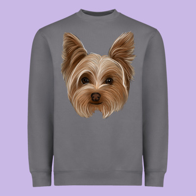 Yorkie Heavyweight Sweatshirt Designed By Jasminsmagicworld