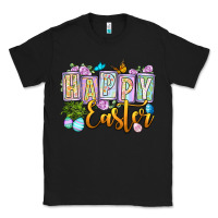 Black Happy Easter Classic Tee - OliviaCreatesArt