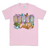 Bubblegum Pink Happy Easter Classic Tee - OliviaCreatesArt