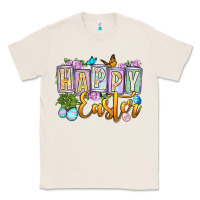Natural Happy Easter Classic Tee - OliviaCreatesArt