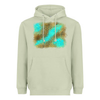 Matcha Turquoise Leopard Background Heavyweight Hoodie - Jasminsmagicworld