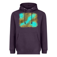 Plum Turquoise Leopard Background Heavyweight Hoodie - Jasminsmagicworld
