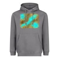 Storm Turquoise Leopard Background Heavyweight Hoodie - Jasminsmagicworld