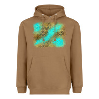 Toasted Coconut Turquoise Leopard Background Heavyweight Hoodie - Jasminsmagicworld