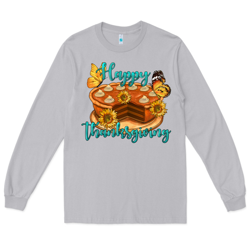 Happy Thanksgiving Pumpkin Pie Long Sleeve Tee by LillyAllenDesigns | Teevron