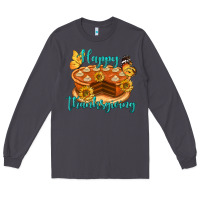 Smoke Happy Thanksgiving Pumpkin Pie Long Sleeve Tee - LillyAllenDesigns