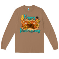 Toasted Coconut Happy Thanksgiving Pumpkin Pie Long Sleeve Tee - LillyAllenDesigns