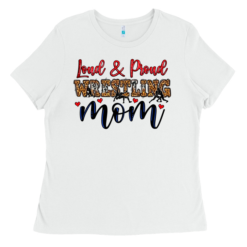 Loud And Proud Wrestling Mom Ladies Tee by LillyAllenDesigns | Teevron