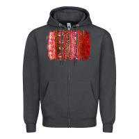 Smoke Valentine's Day Brushstrokes Zipper Hoodie - RanaPortraitStore