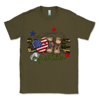 Army Green Love My Soldier Classic Tee - BarkalooDesign