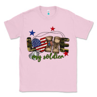 Bubblegum Pink Love My Soldier Classic Tee - BarkalooDesign