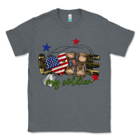 Charcoal Heather Love My Soldier Classic Tee - BarkalooDesign