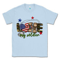 Dusty Blue Love My Soldier Classic Tee - BarkalooDesign