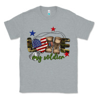 Heather Grey Love My Soldier Classic Tee - BarkalooDesign