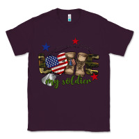 Plum Love My Soldier Classic Tee - BarkalooDesign
