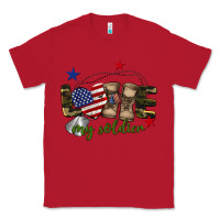 Red Love My Soldier Classic Tee - BarkalooDesign