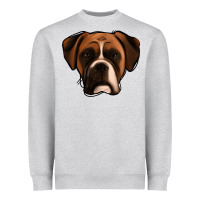 Heather Grey Boxer Heavyweight Sweatshirt - Jasminsmagicworld