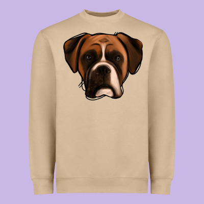 Boxer Heavyweight Sweatshirt Designed By Jasminsmagicworld