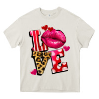 Cream Western love lips Heavy Core Tee - FaDigitalArtStudio