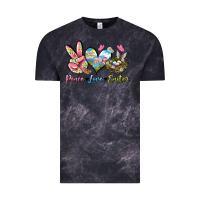 Cloud Black Peace love Easter Vintage Tee - LillyAllenDesigns