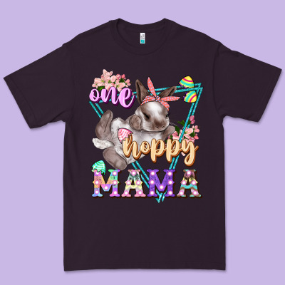 One Hoppy Mama Premium Tee Designed By Fadigitalartstudio