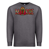 Charcoal Heather madre floral aztec leopard Premium Sweatshirt - Jasminsmagicworld