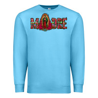 Ocean Blue madre floral aztec leopard Premium Sweatshirt - Jasminsmagicworld