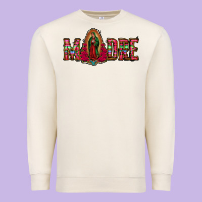 Madre Floral Aztec Leopard Premium Sweatshirt Designed By Jasminsmagicworld