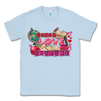 Dusty Blue Valentine's Day teach love inspire Classic Tee - FaDigitalArtStudio