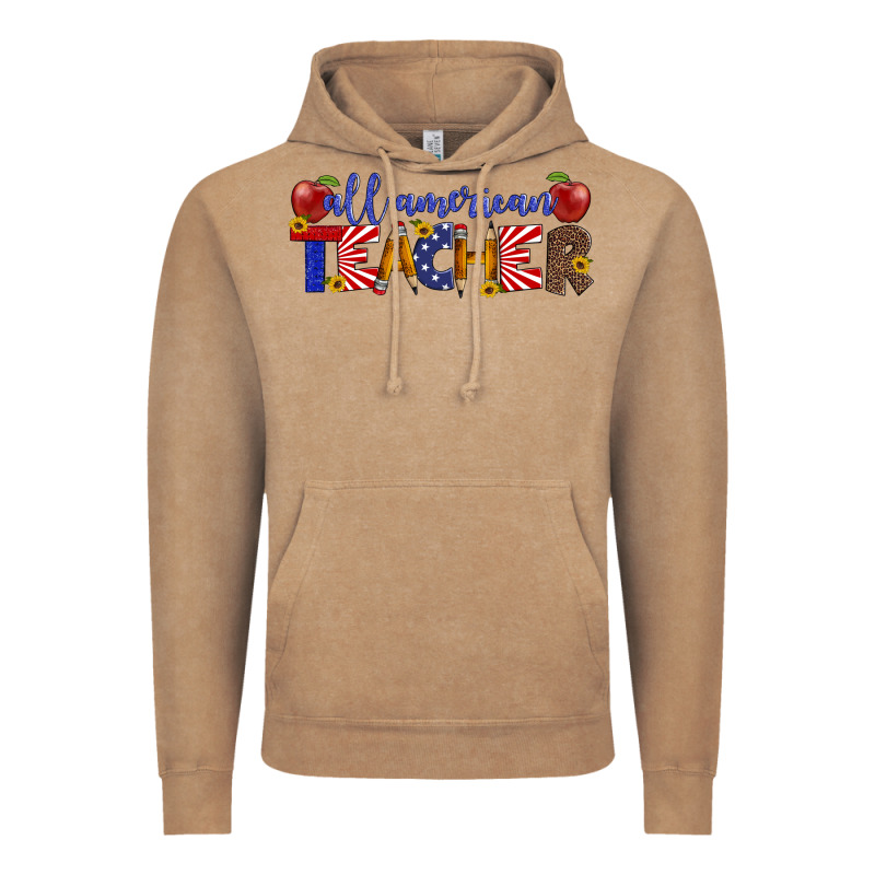 All American Teacher Vintage Hoodie by Artiststas | Teevron
