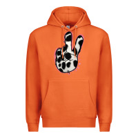 Carrot Black White Dalmatian Peace Sign Premium Hoodie - Jasminsmagicworld