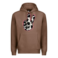 Chestnut Black White Dalmatian Peace Sign Premium Hoodie - Jasminsmagicworld