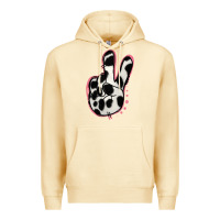 Pina Colada Black White Dalmatian Peace Sign Premium Hoodie - Jasminsmagicworld