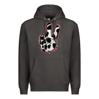 Smoke Black White Dalmatian Peace Sign Premium Hoodie - Jasminsmagicworld