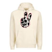 Tofu Black White Dalmatian Peace Sign Premium Hoodie - Jasminsmagicworld