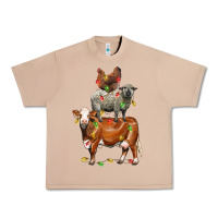 Burro Christmas cow sheep and chicken Urban Heavy Tee - LillyAllenDesigns