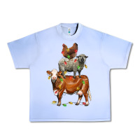 Grape Ice Christmas cow sheep and chicken Urban Heavy Tee - LillyAllenDesigns