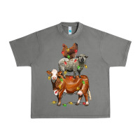 Tornado Christmas cow sheep and chicken Urban Heavy Tee - LillyAllenDesigns