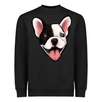 Black French Bulldog Heavyweight Sweatshirt - Jasminsmagicworld