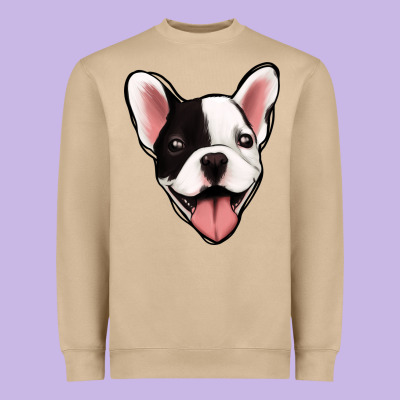 French Bulldog Heavyweight Sweatshirt Designed By Jasminsmagicworld
