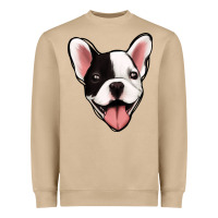 Mushroom French Bulldog Heavyweight Sweatshirt - Jasminsmagicworld