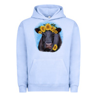Pigment Grape Ice Black Angus with Sunflower Urban Hoodie - Jasminsmagicworld