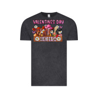 Vintage Black valentines day heifers Vintage Tee - CowhideDigitalArt