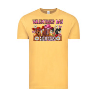 Vintage Mustard valentines day heifers Vintage Tee - CowhideDigitalArt