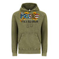 Vintage Olive proud veteran boots and hats Vintage Hoodie - Artiststas